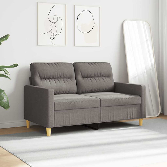 Canapea cu 2 locuri, gri taupe, 120 cm, material textil - WALTI WALTI
