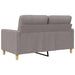 Canapea cu 2 locuri, gri taupe, 120 cm, material textil - WALTI WALTI