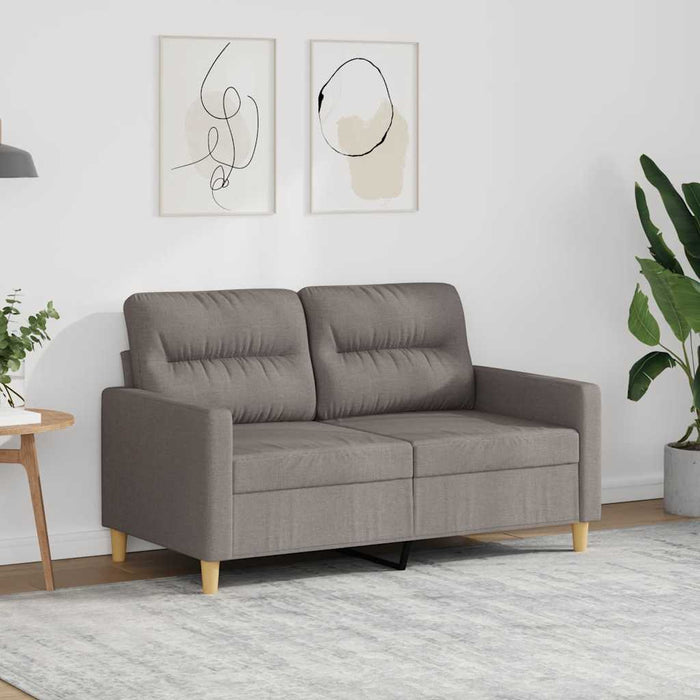 Canapea cu 2 locuri, gri taupe, 120 cm, material textil - WALTI WALTI
