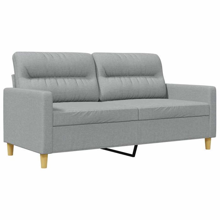 Canapea cu 2 locuri, gri deschis, 140 cm, material textil WALTI