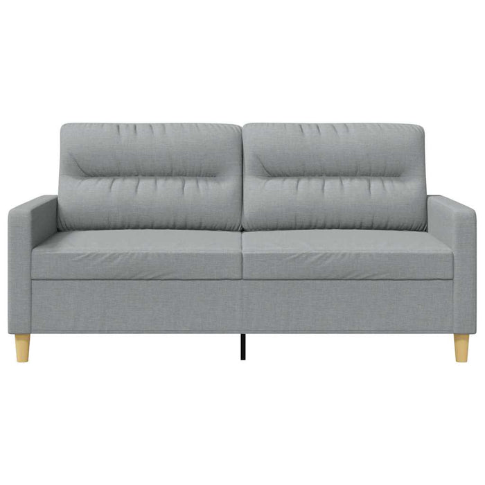 Canapea cu 2 locuri, gri deschis, 140 cm, material textil WALTI