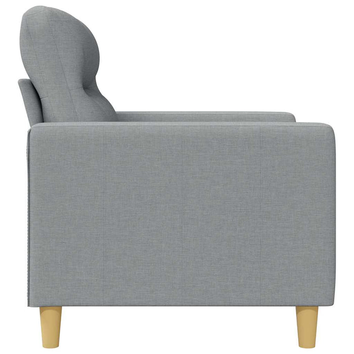 Canapea cu 2 locuri, gri deschis, 140 cm, material textil WALTI