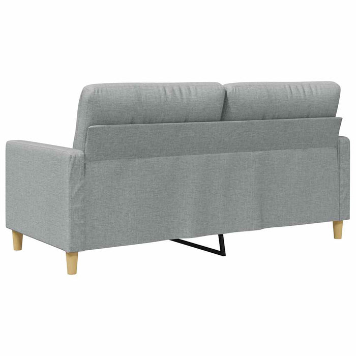 Canapea cu 2 locuri, gri deschis, 140 cm, material textil WALTI