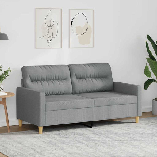 Canapea cu 2 locuri, gri deschis, 140 cm, material textil - WALTI WALTI