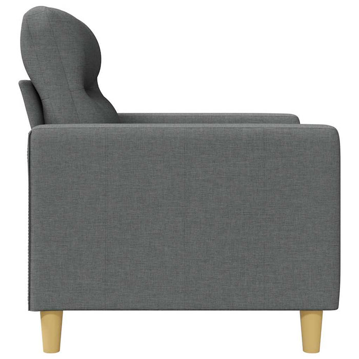 Canapea cu 2 locuri, gri închis, 140 cm, material textil - WALTI WALTI