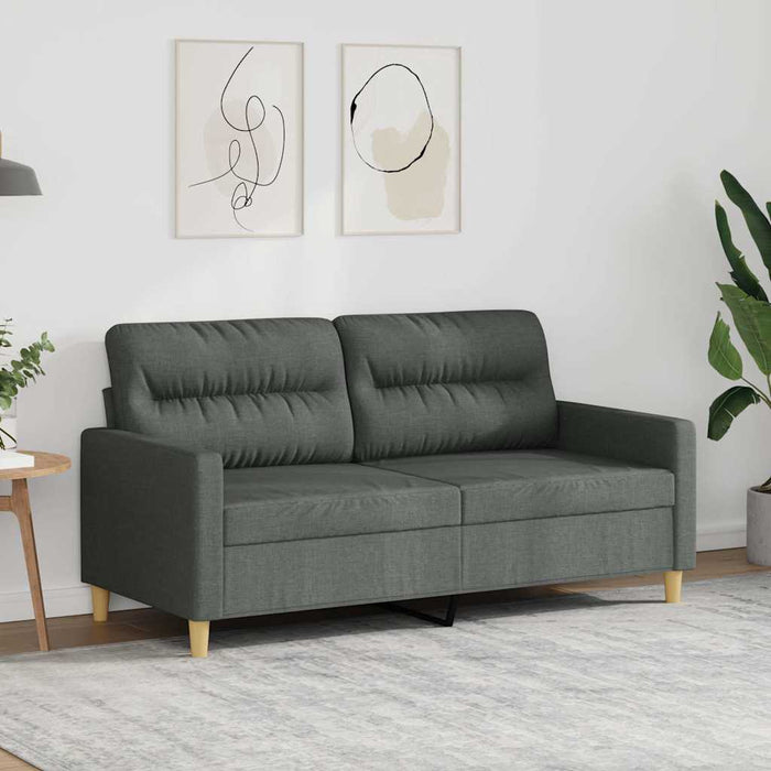 Canapea cu 2 locuri, gri închis, 140 cm, material textil - WALTI WALTI