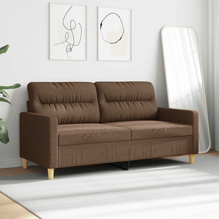 Canapea cu 2 locuri, maro, 140 cm, material textil - WALTI WALTI