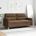 Canapea cu 2 locuri, maro, 140 cm, material textil - WALTI WALTI
