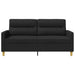 Canapea cu 2 locuri, negru, 140 cm, material textil - WALTI WALTI