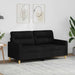 Canapea cu 2 locuri, negru, 140 cm, material textil - WALTI WALTI