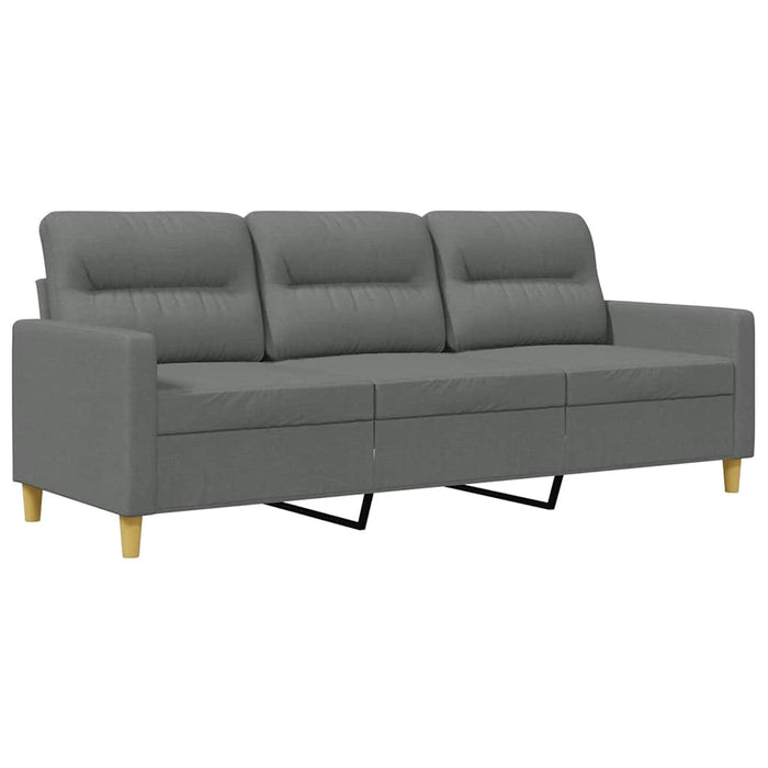 Canapea cu 3 locuri, gri închis, 180 cm, material textil - WALTI WALTI