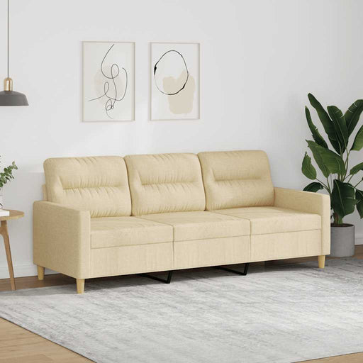 Canapea cu 3 locuri, crem, 180 cm, material textil - WALTI WALTI