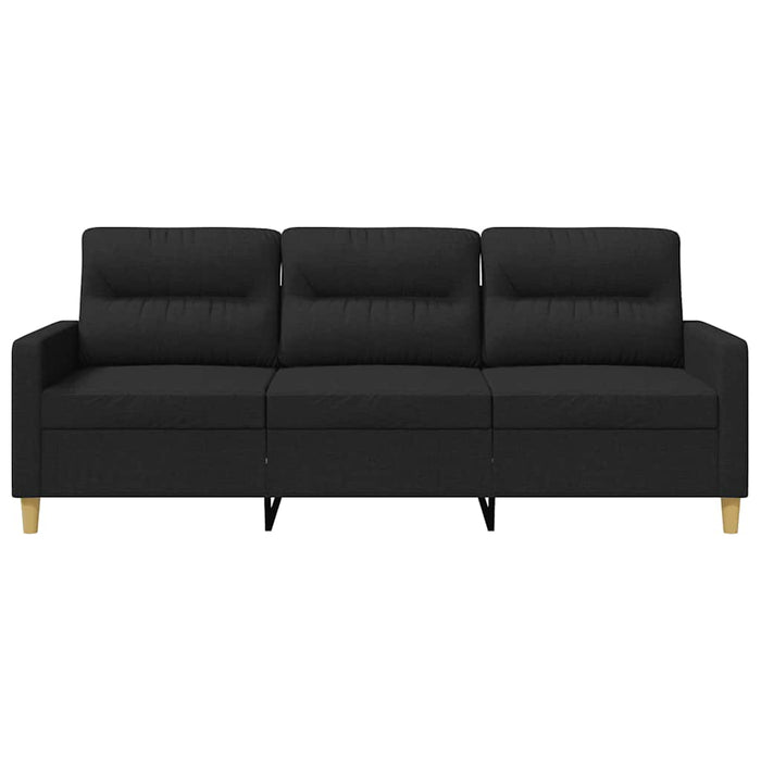 Canapea cu 3 locuri, negru, 180 cm, material textil - WALTI WALTI