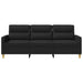 Canapea cu 3 locuri, negru, 180 cm, material textil - WALTI WALTI