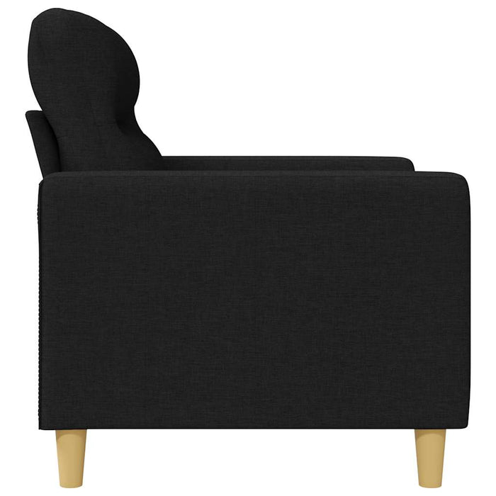 Canapea cu 3 locuri, negru, 180 cm, material textil - WALTI WALTI