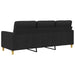 Canapea cu 3 locuri, negru, 180 cm, material textil - WALTI WALTI
