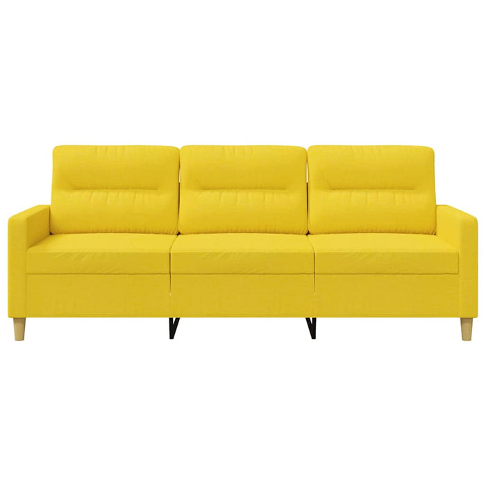 Canapea cu 3 locuri, galben deschis, 180 cm, material textil - WALTI WALTI