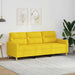 Canapea cu 3 locuri, galben deschis, 180 cm, material textil - WALTI WALTI