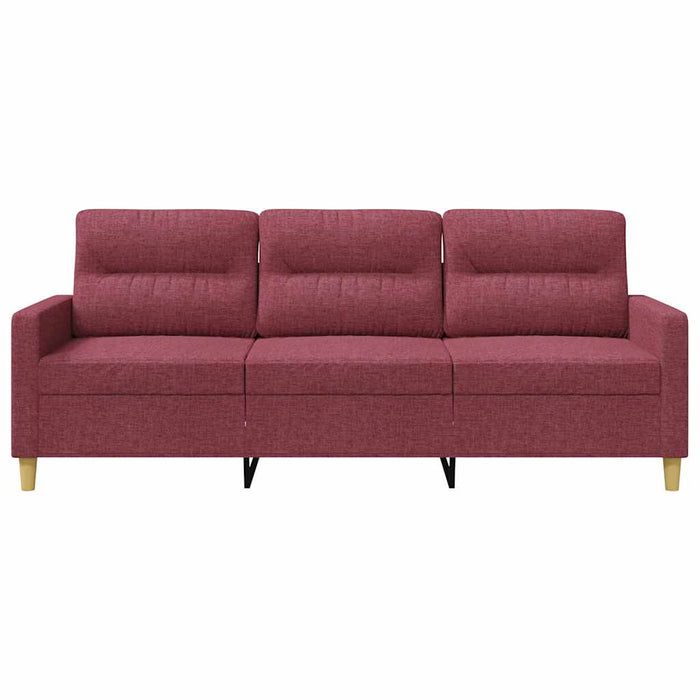 Canapea cu 3 locuri, roșu vin, 180 cm, material textil - WALTI WALTI