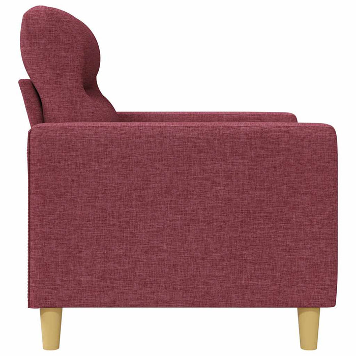 Canapea cu 3 locuri, roșu vin, 180 cm, material textil - WALTI WALTI