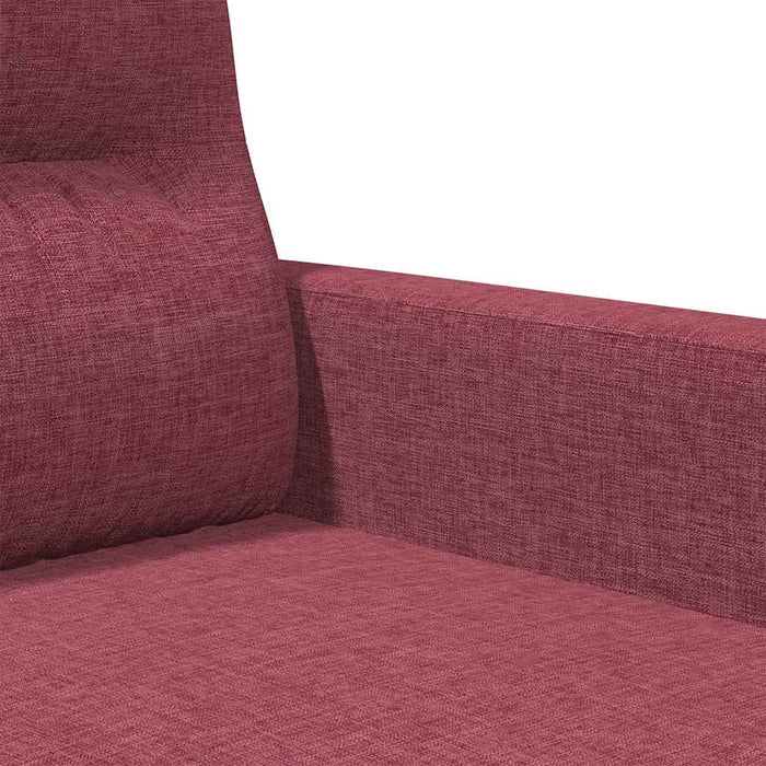 Canapea cu 3 locuri, roșu vin, 180 cm, material textil - WALTI WALTI