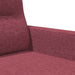 Canapea cu 3 locuri, roșu vin, 180 cm, material textil - WALTI WALTI