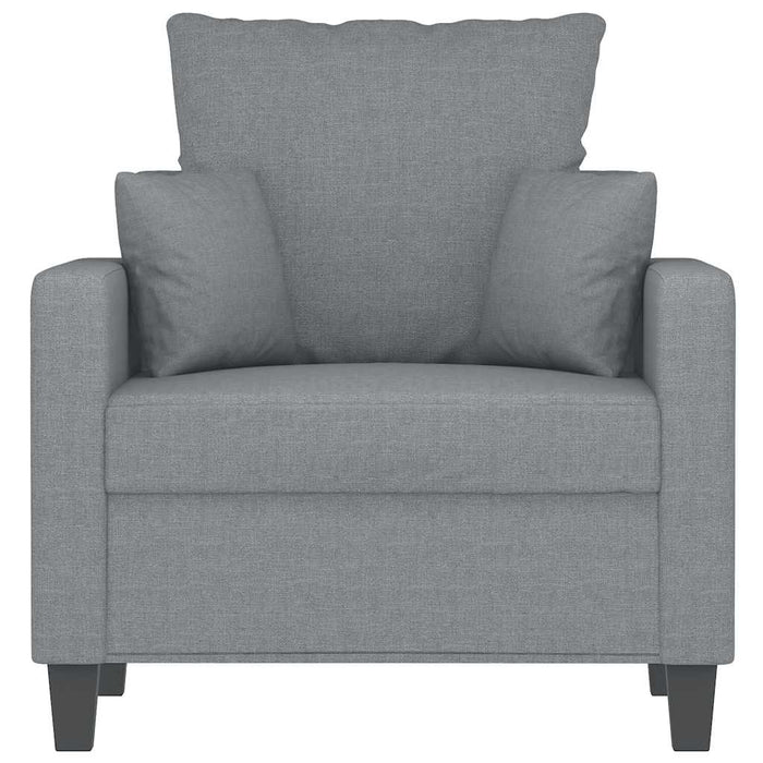 Fotoliu canapea, gri deschis, 60 cm, material textil WALTI