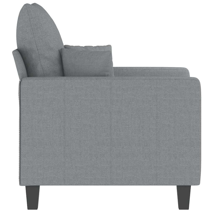 Fotoliu canapea, gri deschis, 60 cm, material textil WALTI