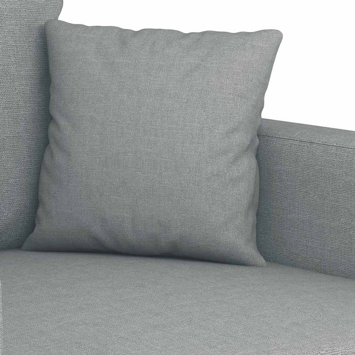 Fotoliu canapea, gri deschis, 60 cm, material textil WALTI