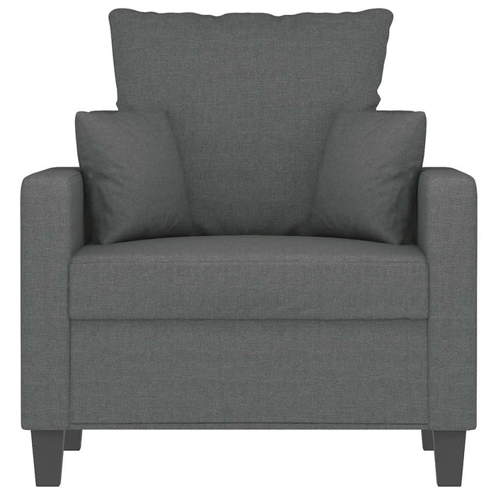 Fotoliu canapea, gri închis, 60 cm, material textil WALTI
