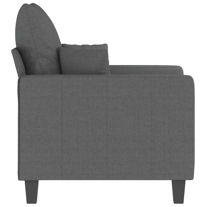 Fotoliu canapea, gri închis, 60 cm, material textil WALTI
