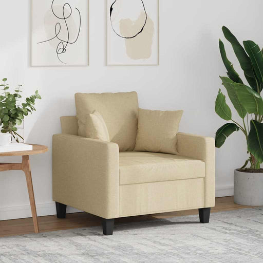 Fotoliu canapea, crem, 60 cm, material textil - WALTI WALTI