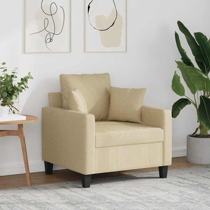 Fotoliu canapea, crem, 60 cm, material textil - WALTI WALTI