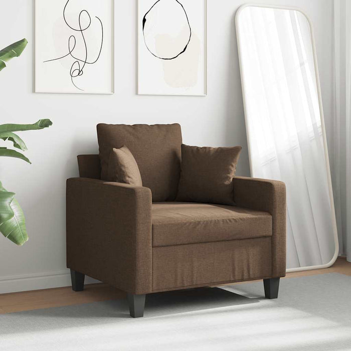Fotoliu canapea, maro, 60 cm, material textil - WALTI WALTI