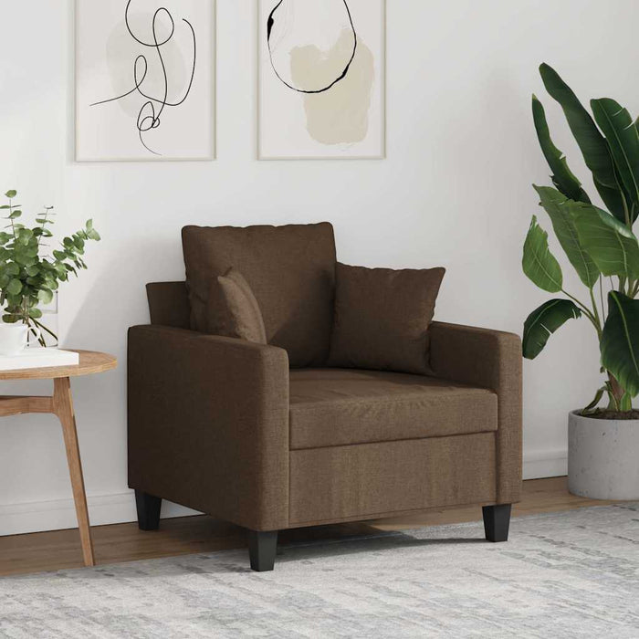 Fotoliu canapea, maro, 60 cm, material textil - WALTI WALTI