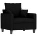 Fotoliu canapea, negru, 60 cm, material textil - WALTI WALTI