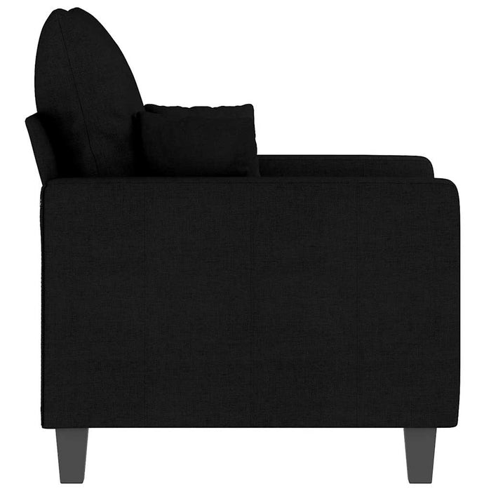 Fotoliu canapea, negru, 60 cm, material textil - WALTI WALTI