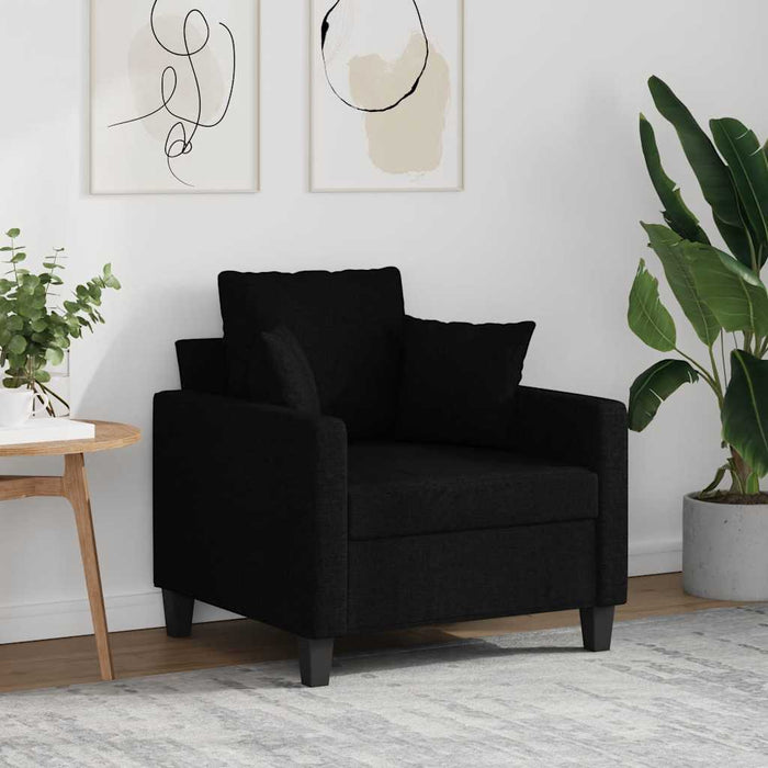 Fotoliu canapea, negru, 60 cm, material textil - WALTI WALTI