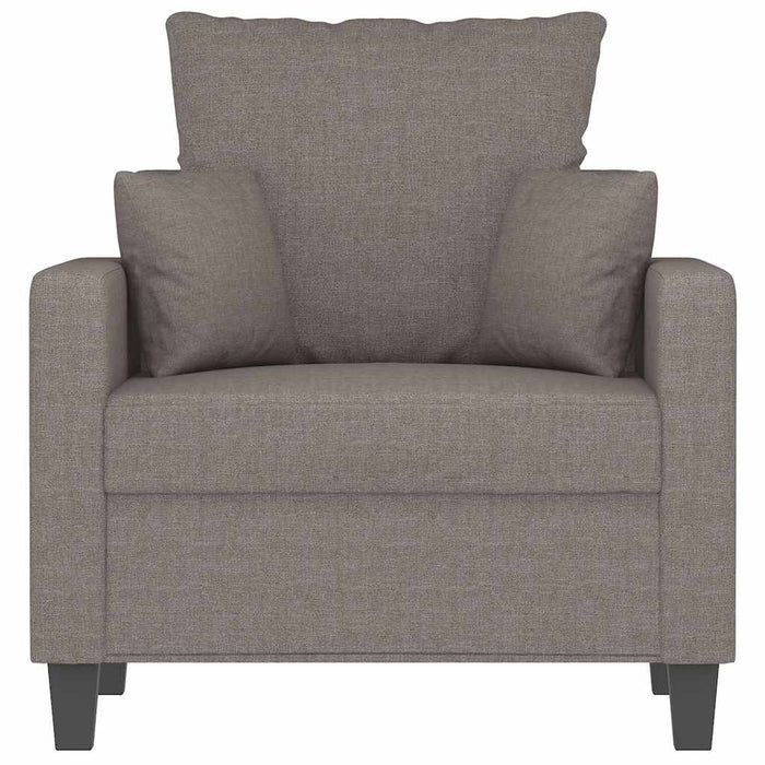 Fotoliu canapea, gri taupe, 60 cm, material textil - WALTI WALTI