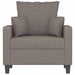 Fotoliu canapea, gri taupe, 60 cm, material textil - WALTI WALTI