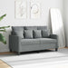 Canapea cu 2 locuri, gri deschis, 120 cm, material textil - WALTI WALTI