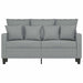 Canapea cu 2 locuri, gri deschis, 120 cm, material textil - WALTI WALTI