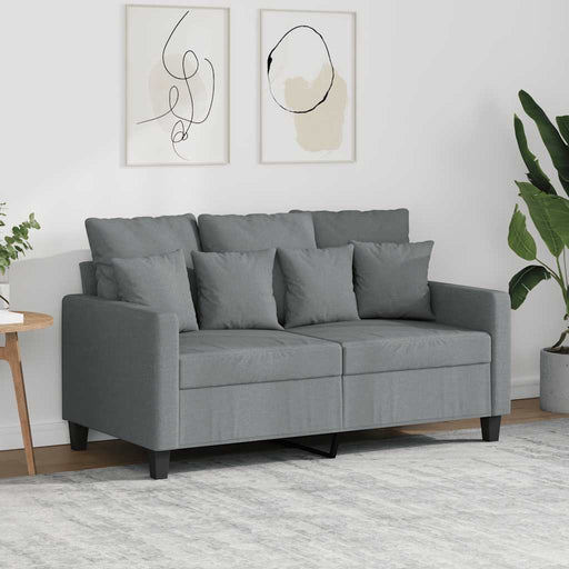 Canapea cu 2 locuri, gri deschis, 120 cm, material textil - WALTI WALTI