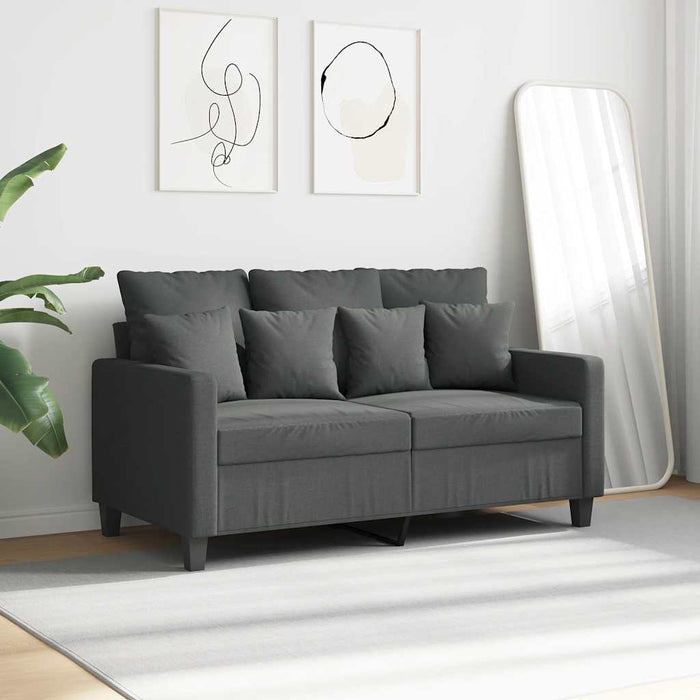 Canapea cu 2 locuri, gri închis, 120 cm, material textil - WALTI WALTI