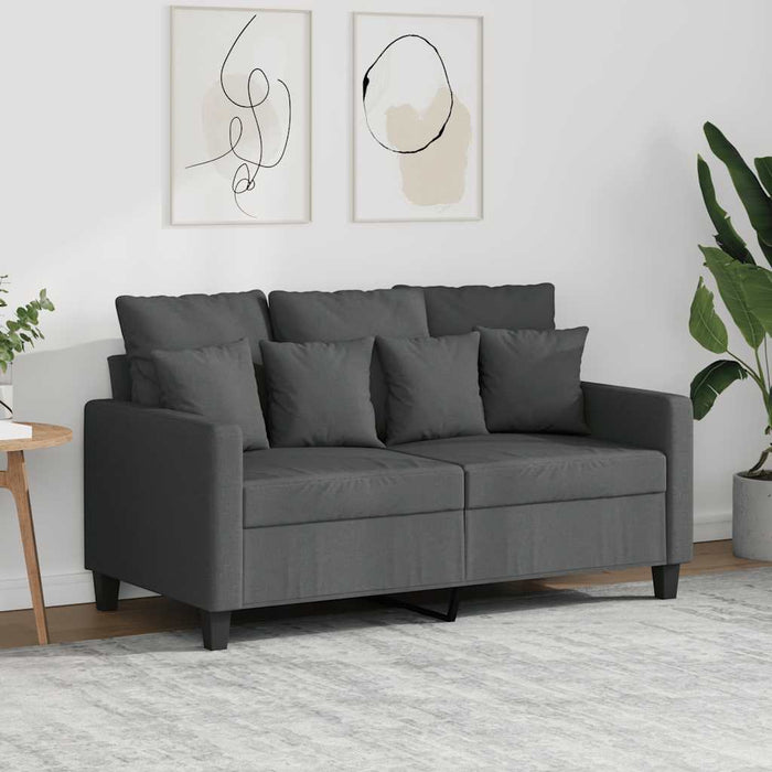 Canapea cu 2 locuri, gri închis, 120 cm, material textil - WALTI WALTI