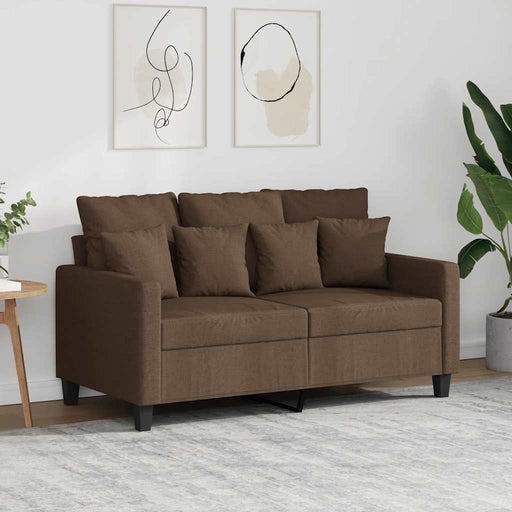 Canapea cu 2 locuri, maro, 120 cm, material textil - WALTI WALTI