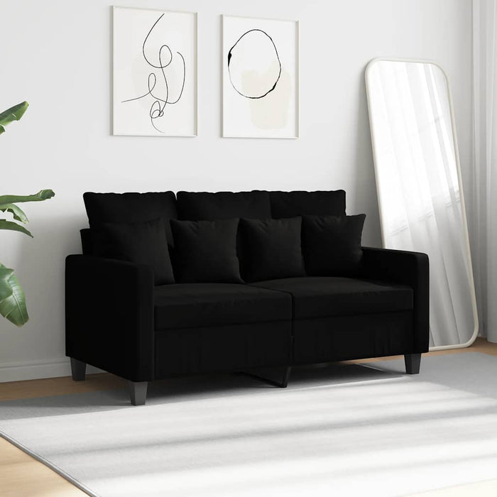 Canapea cu 2 locuri, negru, 120 cm, material textil - WALTI WALTI