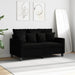 Canapea cu 2 locuri, negru, 120 cm, material textil - WALTI WALTI