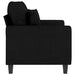 Canapea cu 2 locuri, negru, 120 cm, material textil - WALTI WALTI