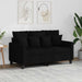 Canapea cu 2 locuri, negru, 120 cm, material textil - WALTI WALTI